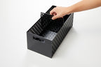 2-Tier Storage Baskets - Tower - Black
