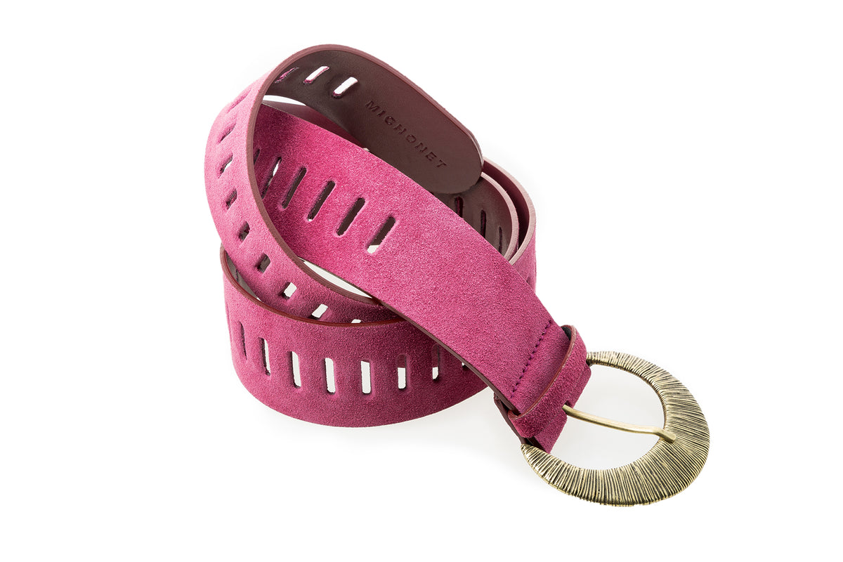 Ceinture Pink Suede