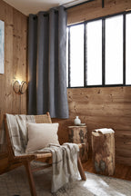 Blackout Curtain + Fleece - Polyester - Bjorn - Titanium
