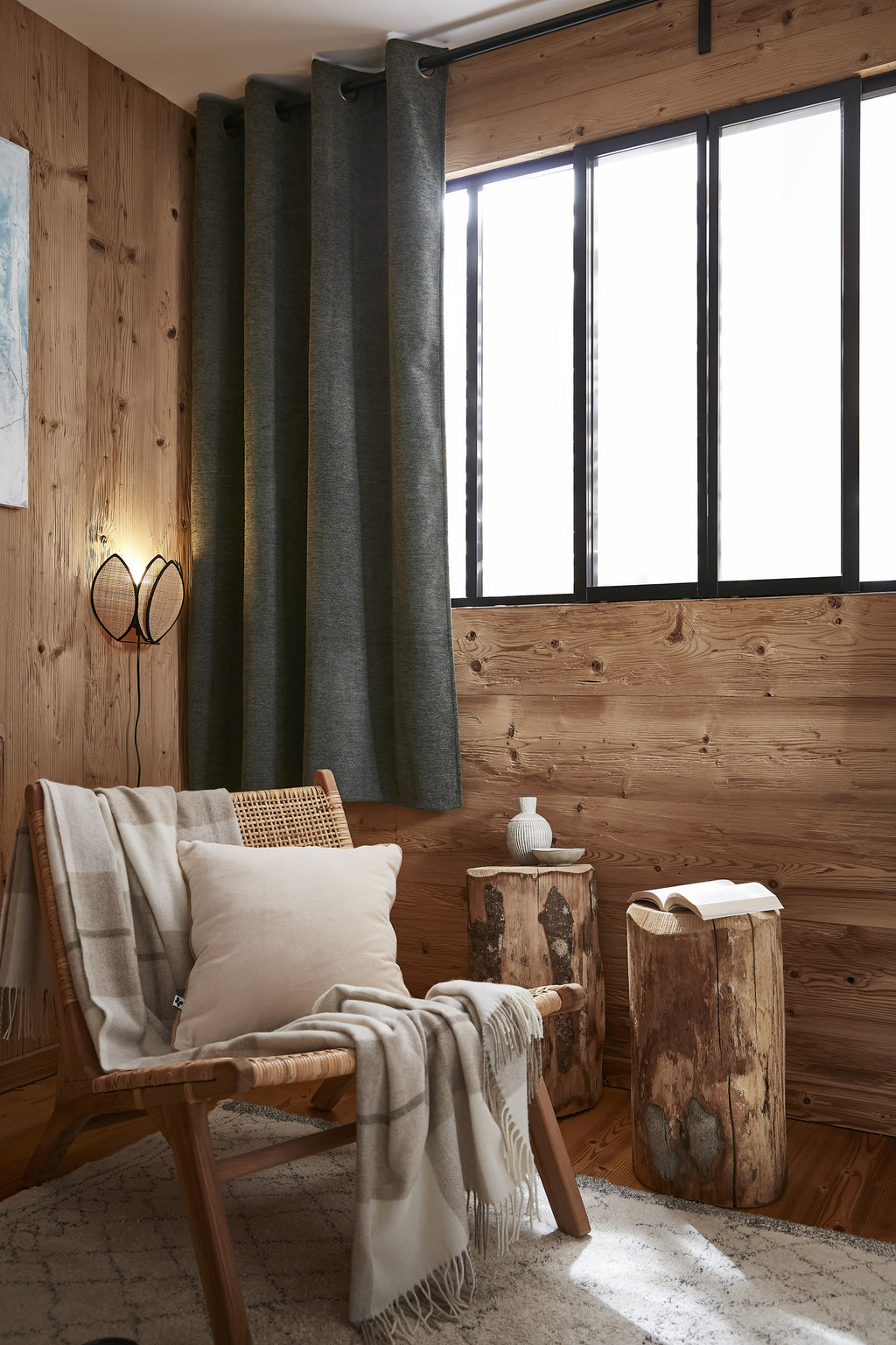 Blackout Curtain + Fleece - Polyester - Bjorn - Rosemary