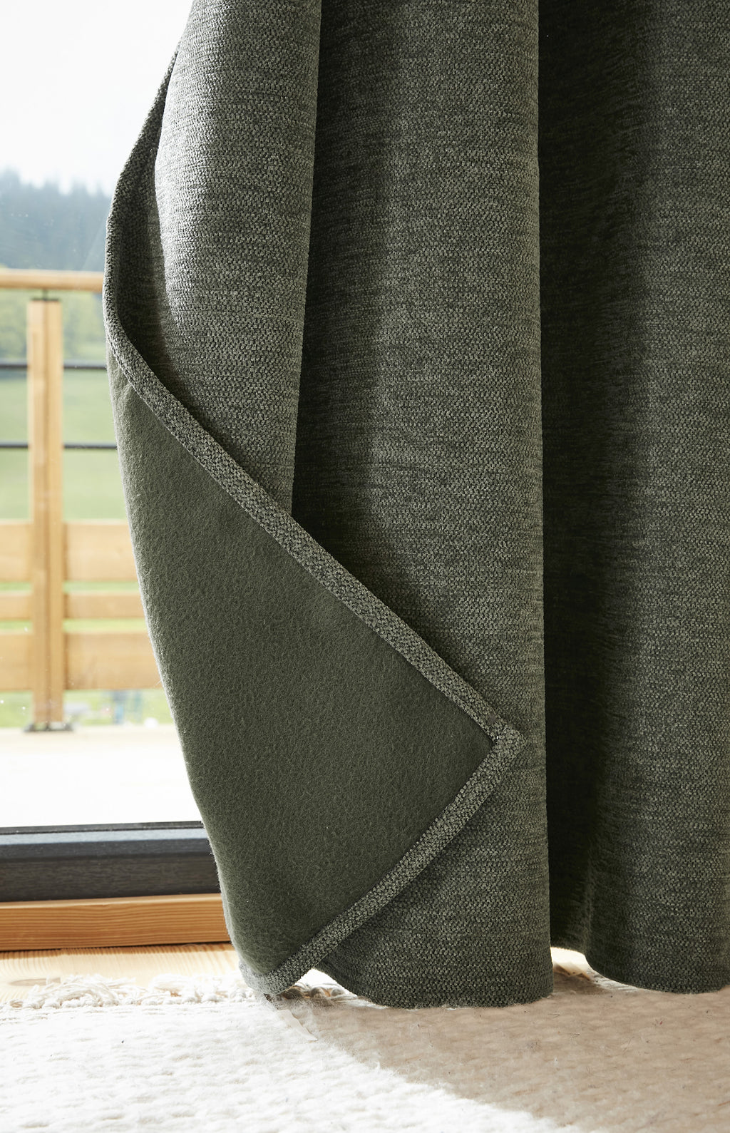 Blackout Curtain + Fleece - Polyester - Bjorn - Rosemary