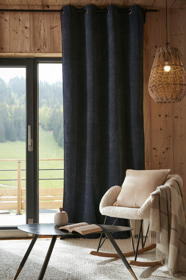 Blackout Curtain + Fleece - Polyester - Bjorn - Midnight