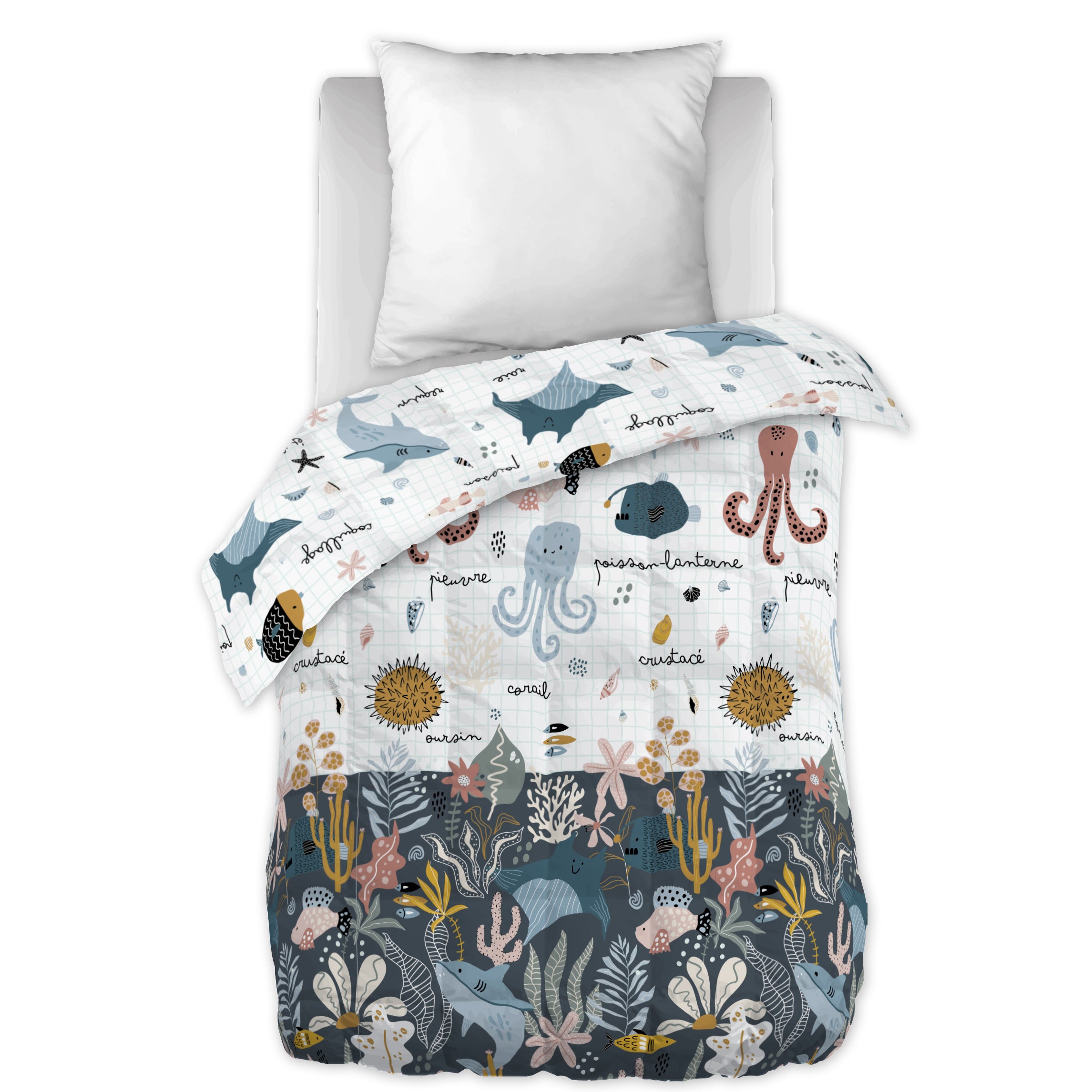 Funda Nórdica Estampada - Algodón Estampado - Octopia