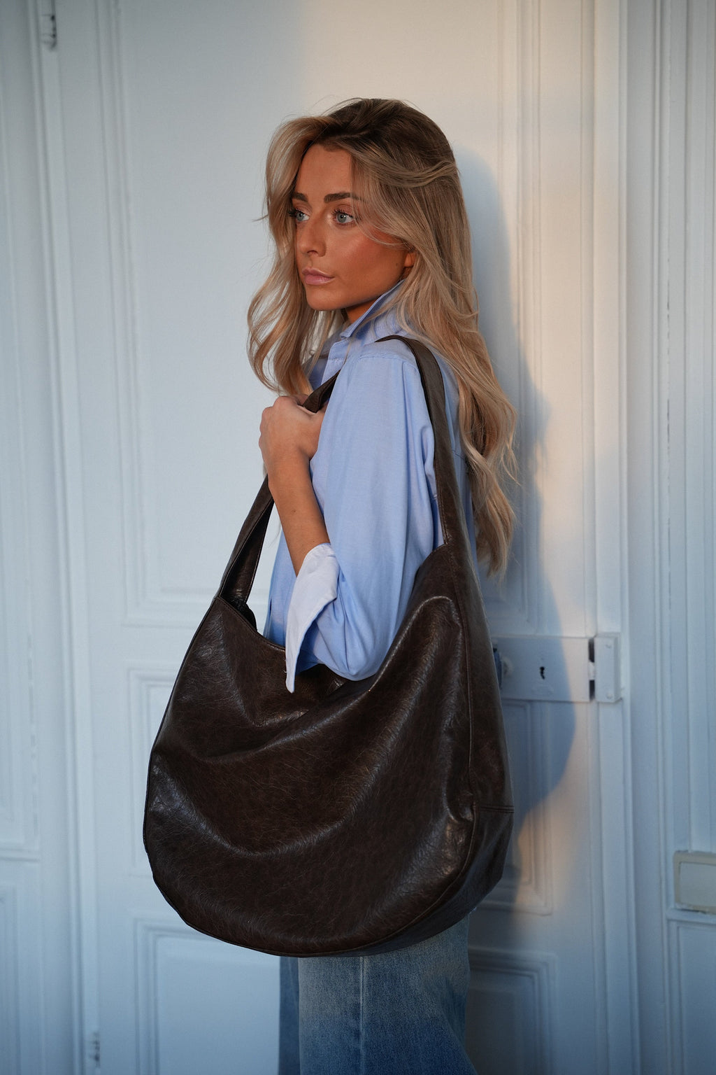 Sac En Similicuir Jelly - Chocolat