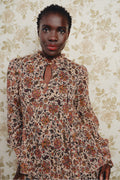 The Gwen Cashmere Pleated Blouse