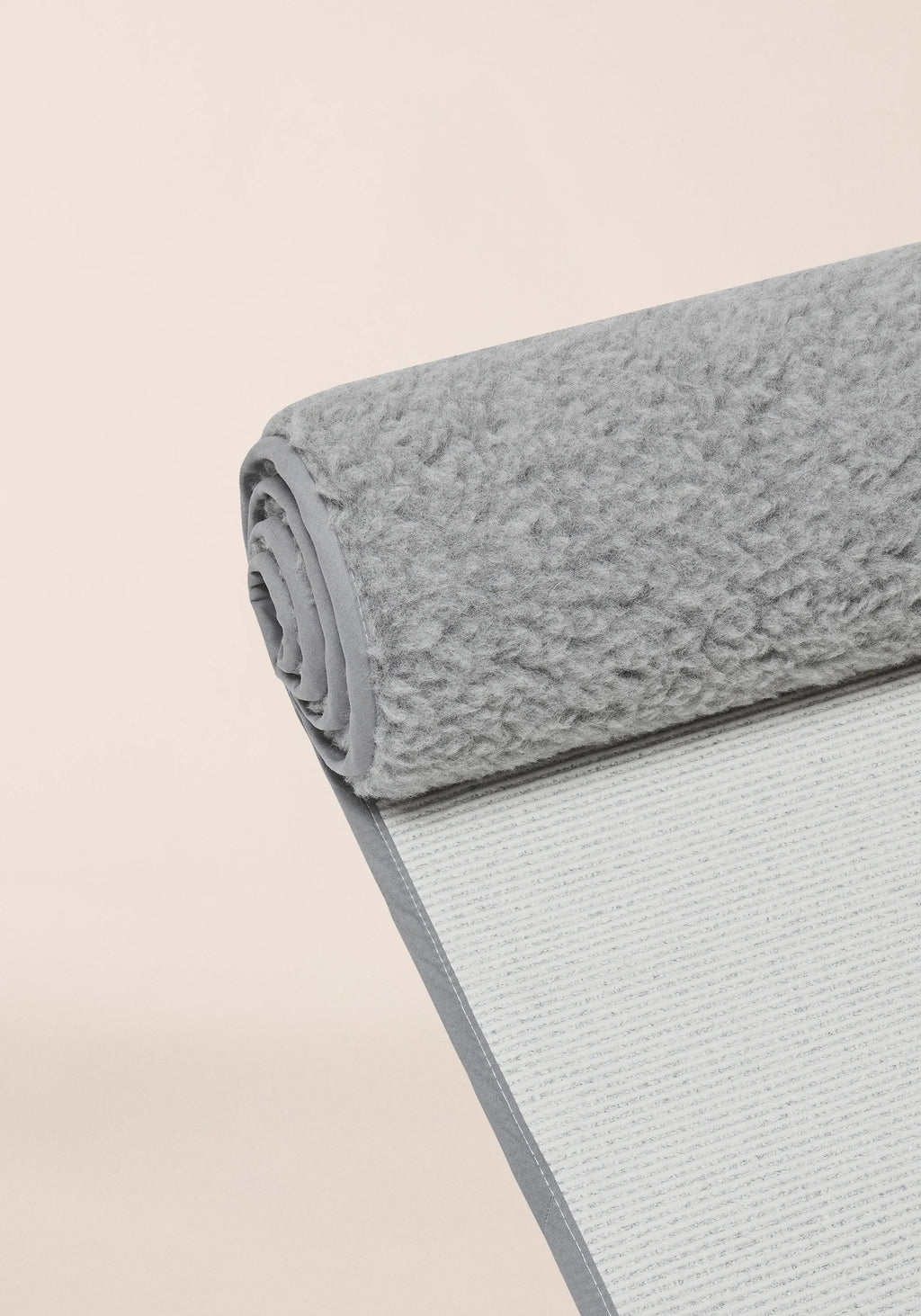 Yoga Mat Natural Wool 200X75Cm - Grey