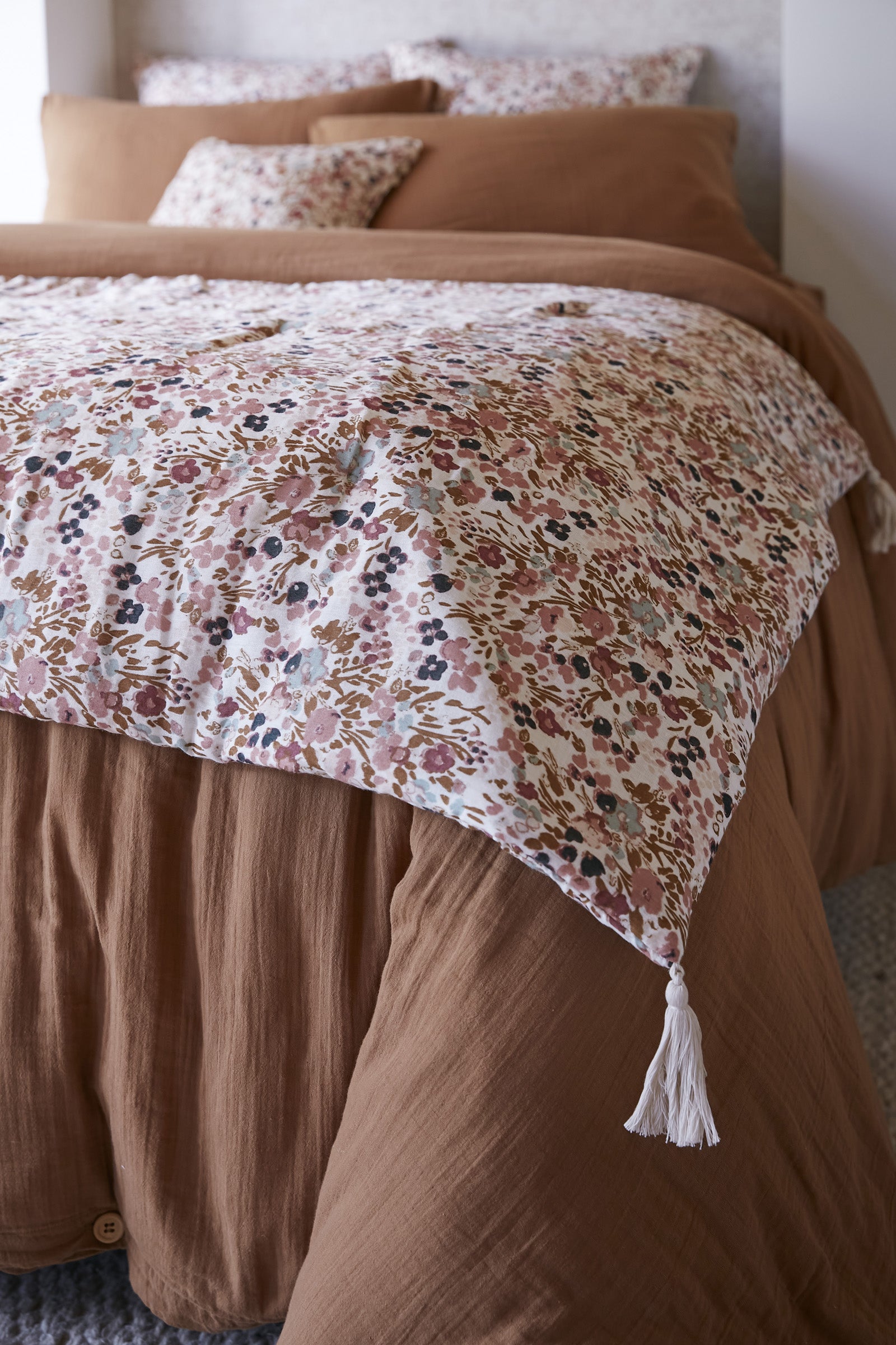 Capucine - Pie De Cama - Gasa De Algodón - Pampa