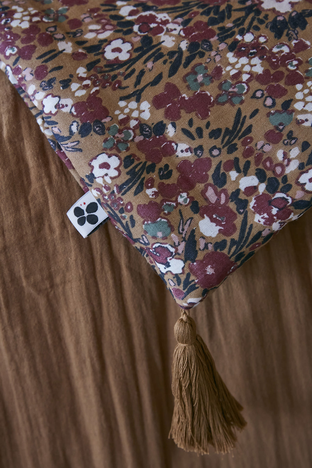 Extremo de cama - Gasa de algodón - Capuchina - Camel