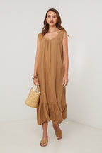 Robe - Camel - Femme