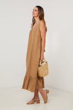 Robe - Camel - Femme