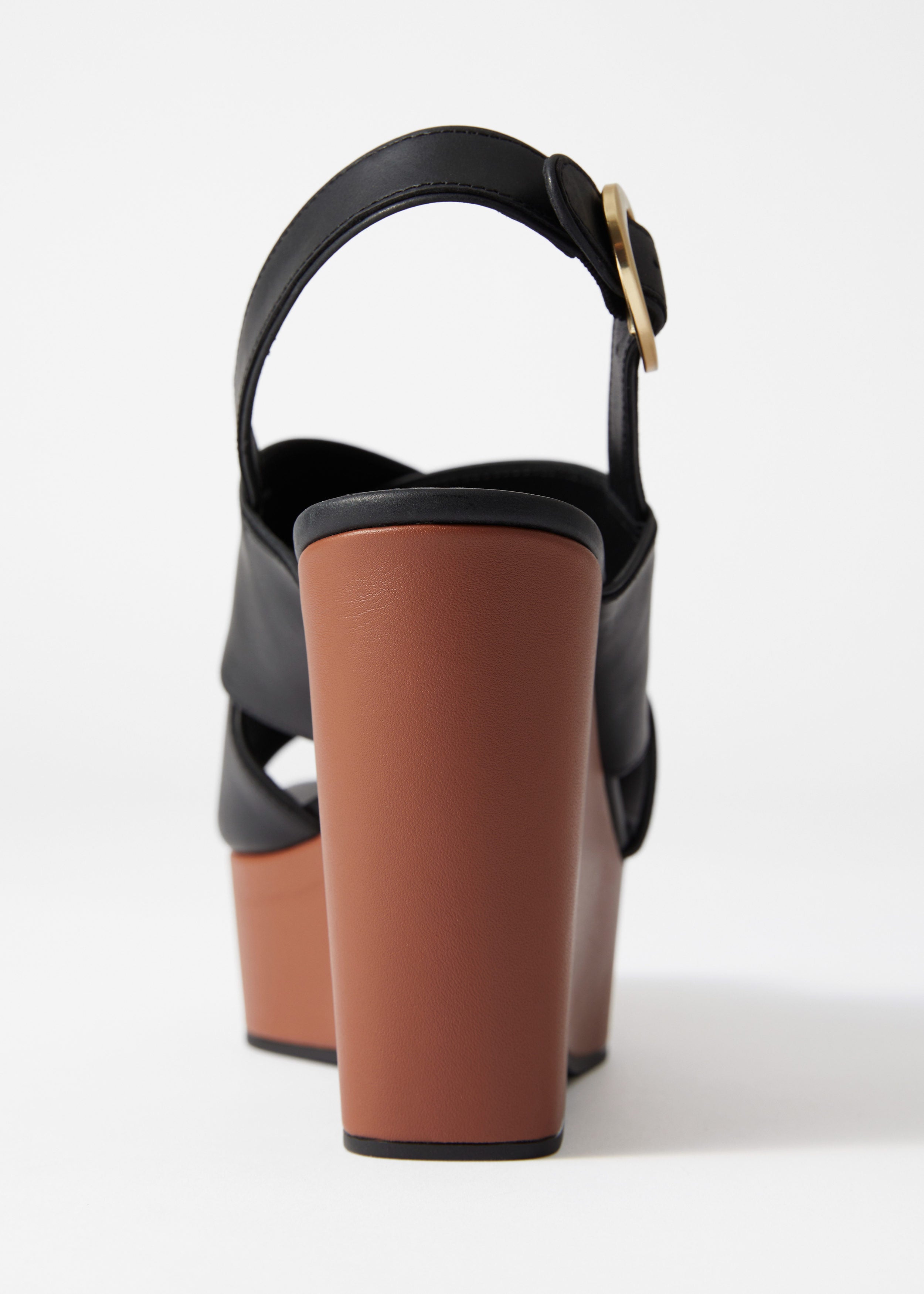 Zapatos Bobbi Sandalia Cuña - Negro - Mujer
