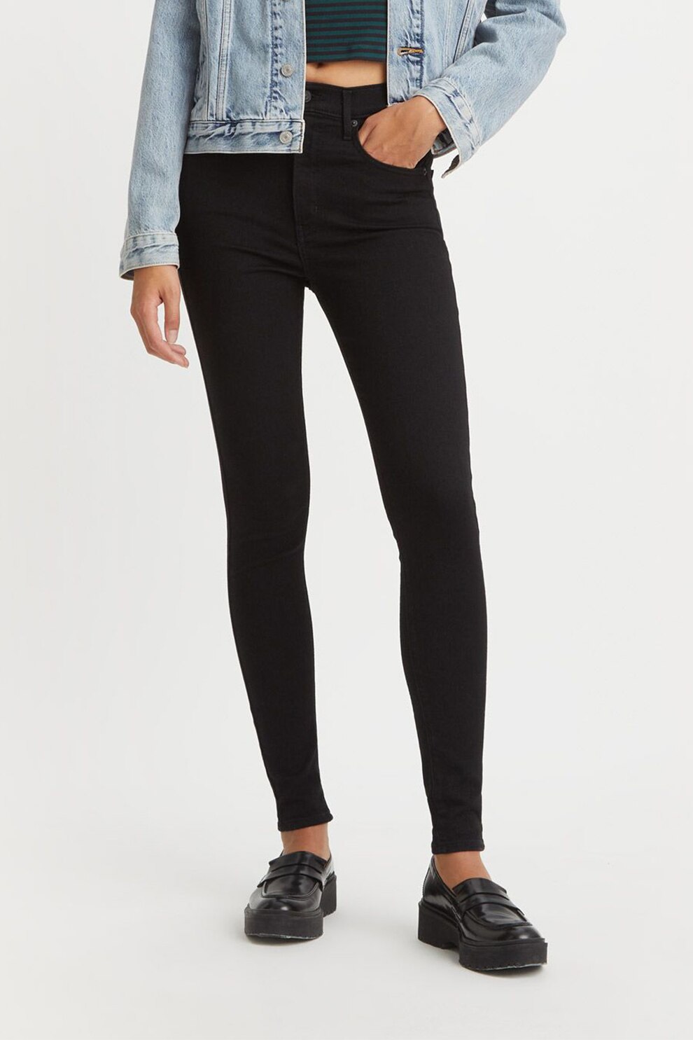 Levi'S Mile High Super Skinny Black Celestial Size W23L30 | Skinny Pants Outlet | Women | Black