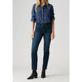 Jean Droit Taille Haute Levi's 724 Bleu Foncé