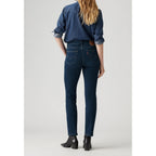 Jean Droit Taille Haute Levi's 724 Bleu Foncé