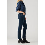 Jean Droit Taille Haute Levi's 724 Bleu Foncé