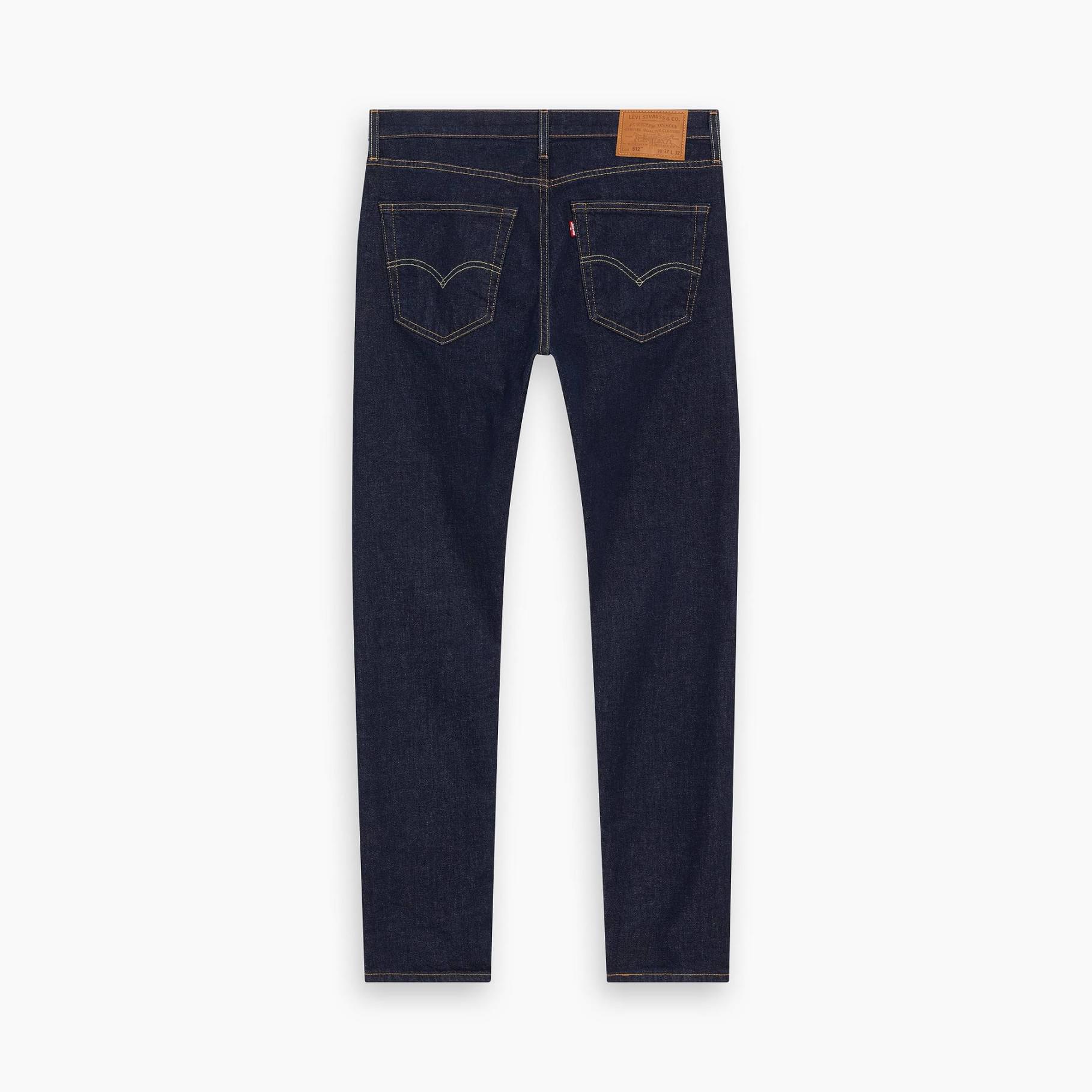 Jean Slim Tapered Taille Mi-Haute Levi's 512 Bleu Foncé