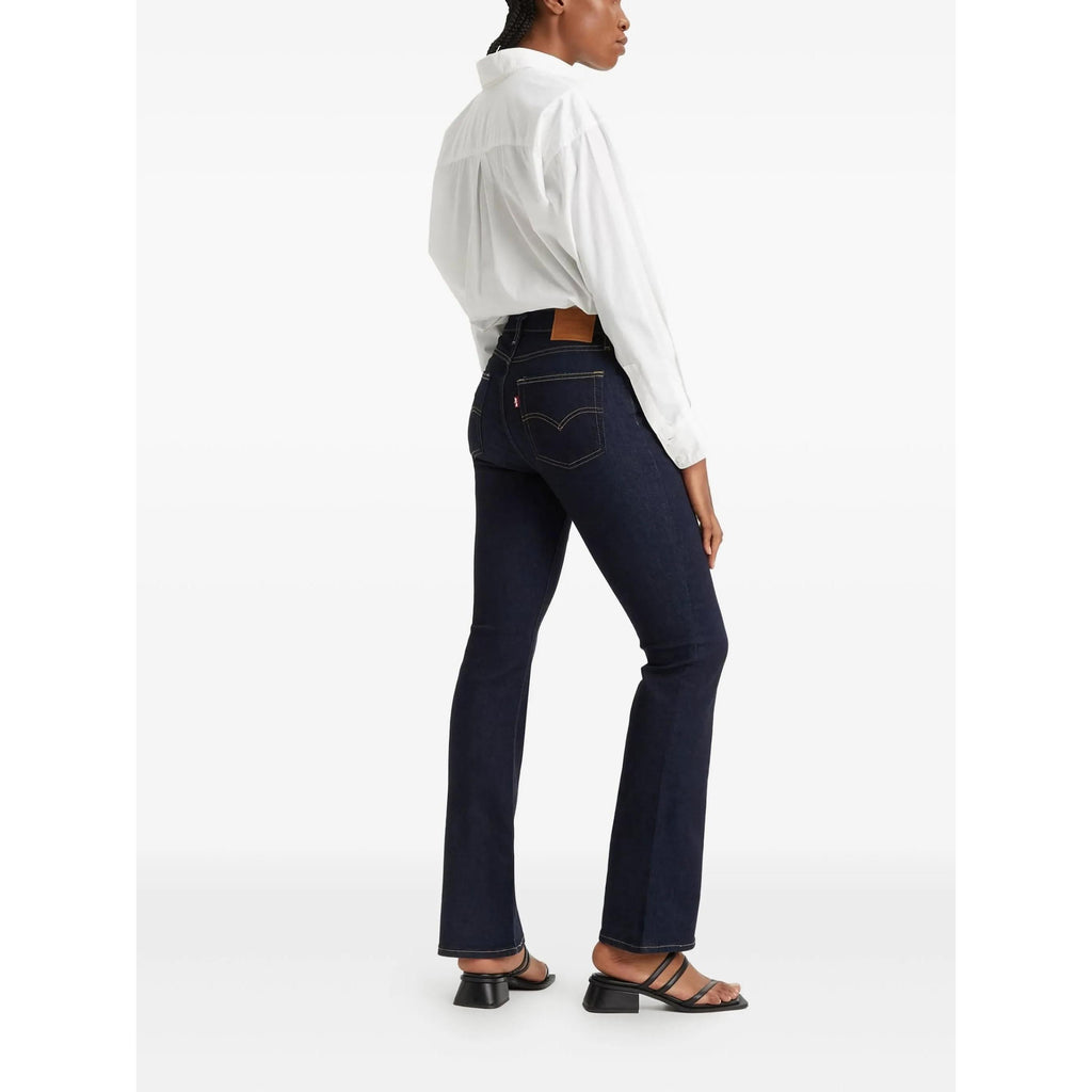 Jean Bootcut Taille Haute Levi's 725 Bleu Foncé