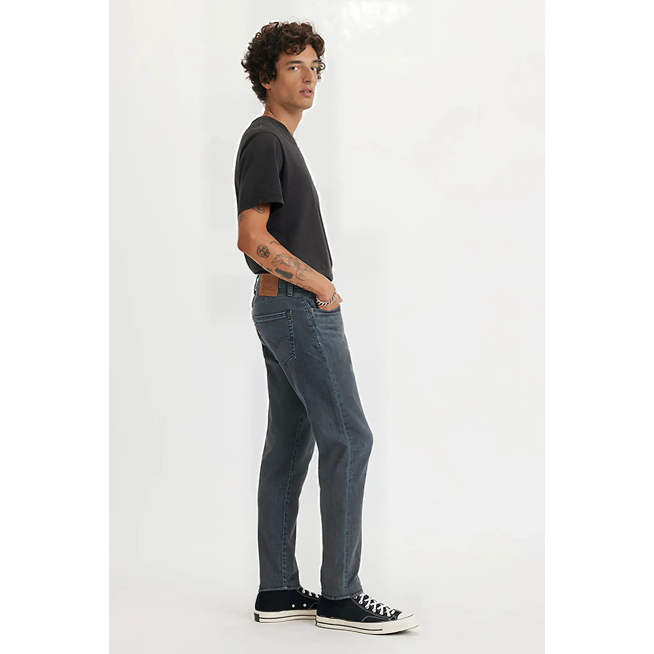 Jean Slim Tapered Taille Mi-Haute Levi's 512 Bleu