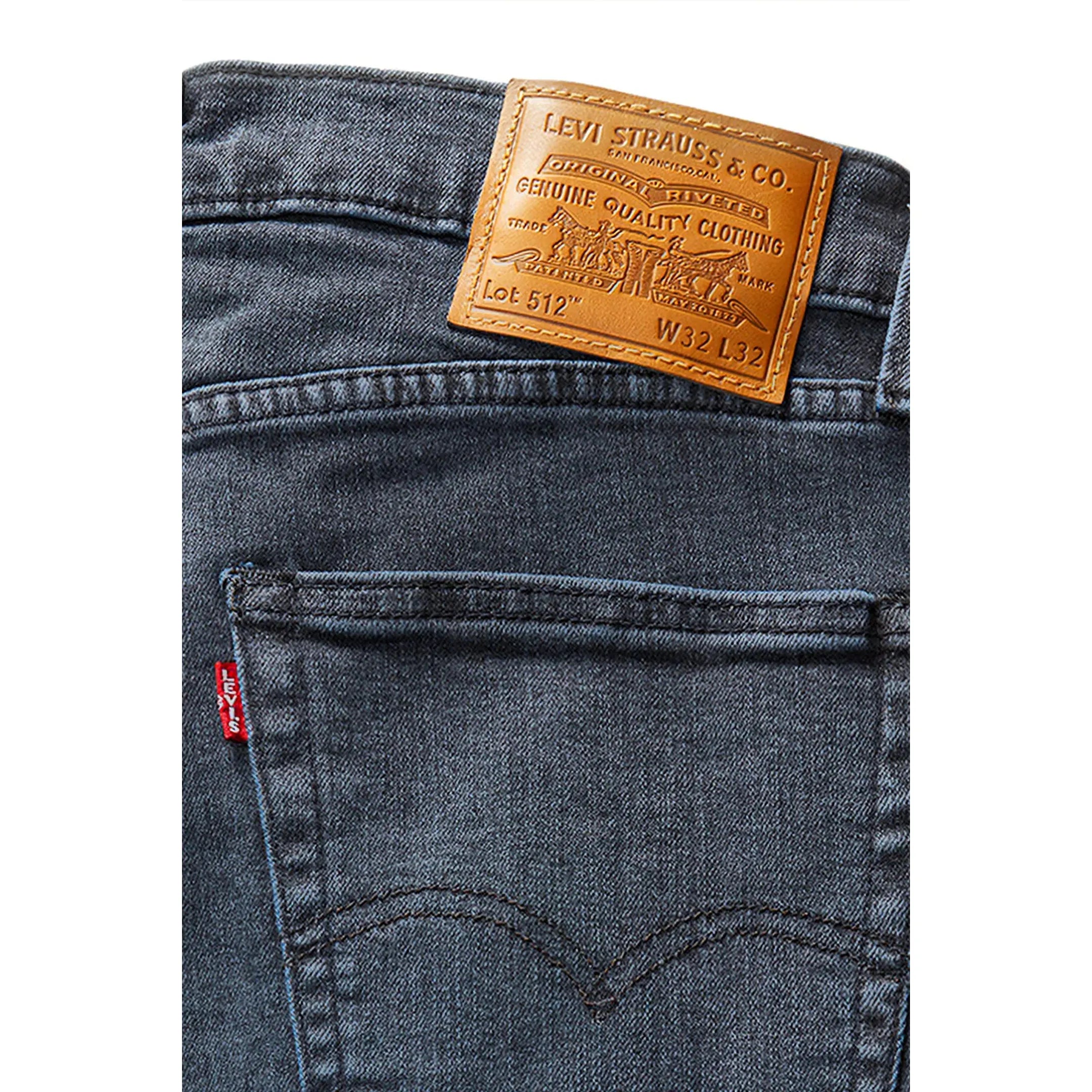 Jean Slim Tapered Taille Mi-Haute Levi's 512 Bleu