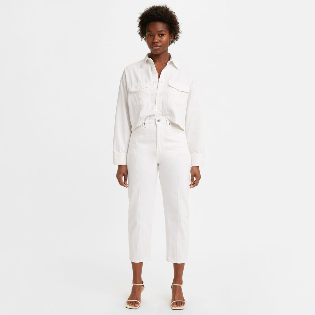 Jean Relaxed Taille Haute Levi's Blanc