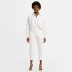Jean Relaxed Taille Haute Levi's Blanc