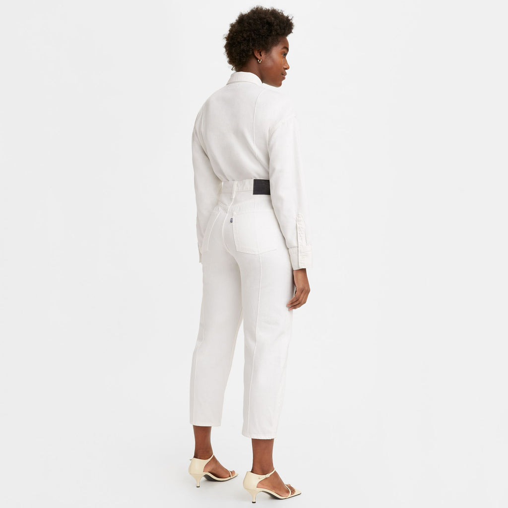 Jean Relaxed Taille Haute Levi's Blanc