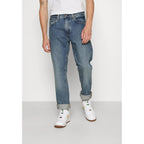 Levi's Column High-Waisted Straight Blue Jeans