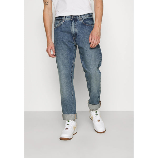 Levi's Column High-Waisted Straight Blue Jeans