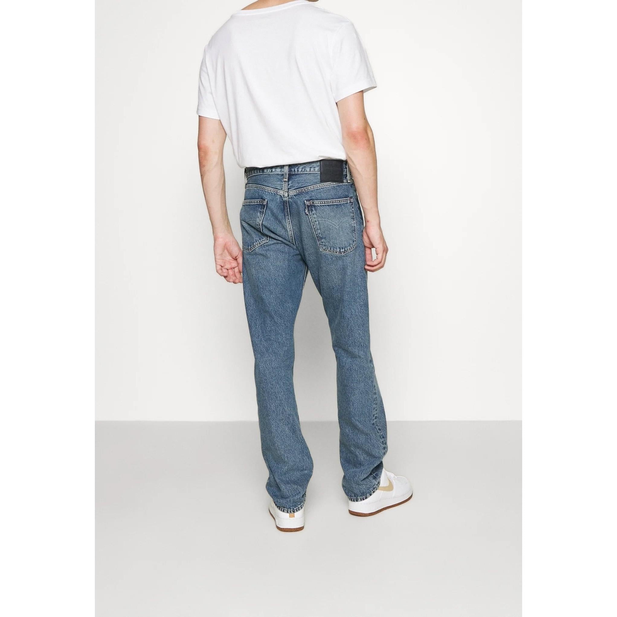 Levi's Column High-Waisted Straight Blue Jeans