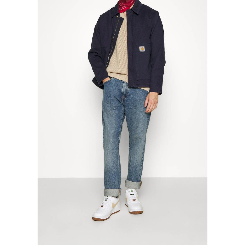 Levi's Column High-Waisted Straight Blue Jeans