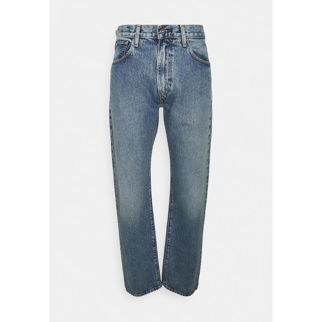 Levi's Column High-Waisted Straight Blue Jeans
