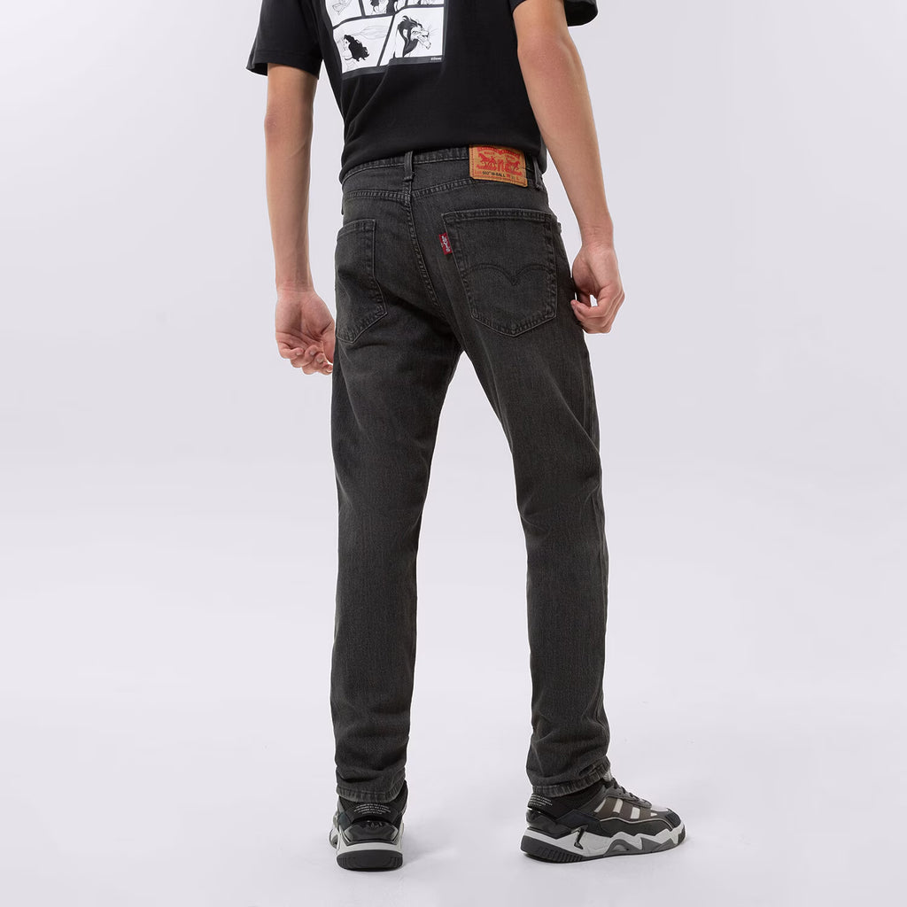 Jean Tapered Taille Mi-Haute Levi's 502 Hi-Ball Noir