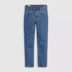 Jean Droit Taille Haute Levi's 501 Crop Bleu