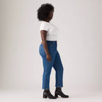 Jean Droit Taille Haute Levi's 501 Crop Bleu