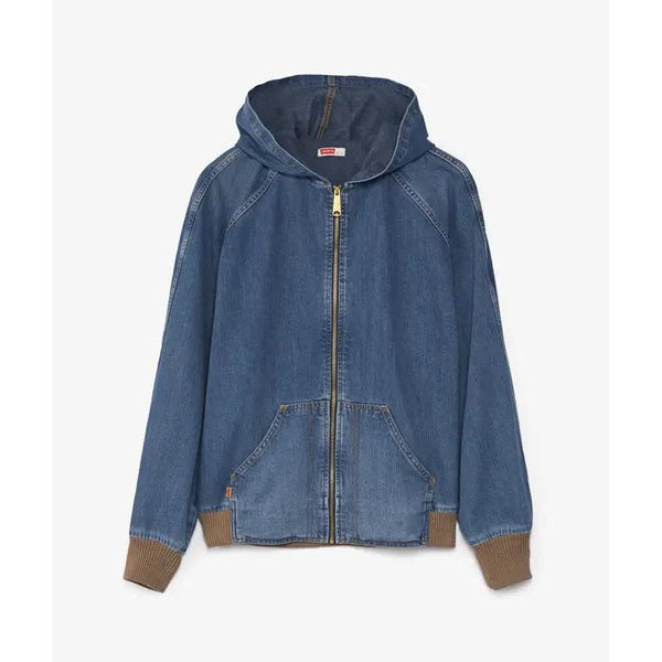 Levi's Blue Hooded Denim Jacket