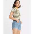 Short En Jean Taille Haute Levi's 501 Bleu