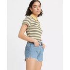 Short En Jean Taille Haute Levi's 501 Bleu
