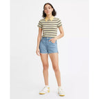 Short En Jean Taille Haute Levi's 501 Bleu