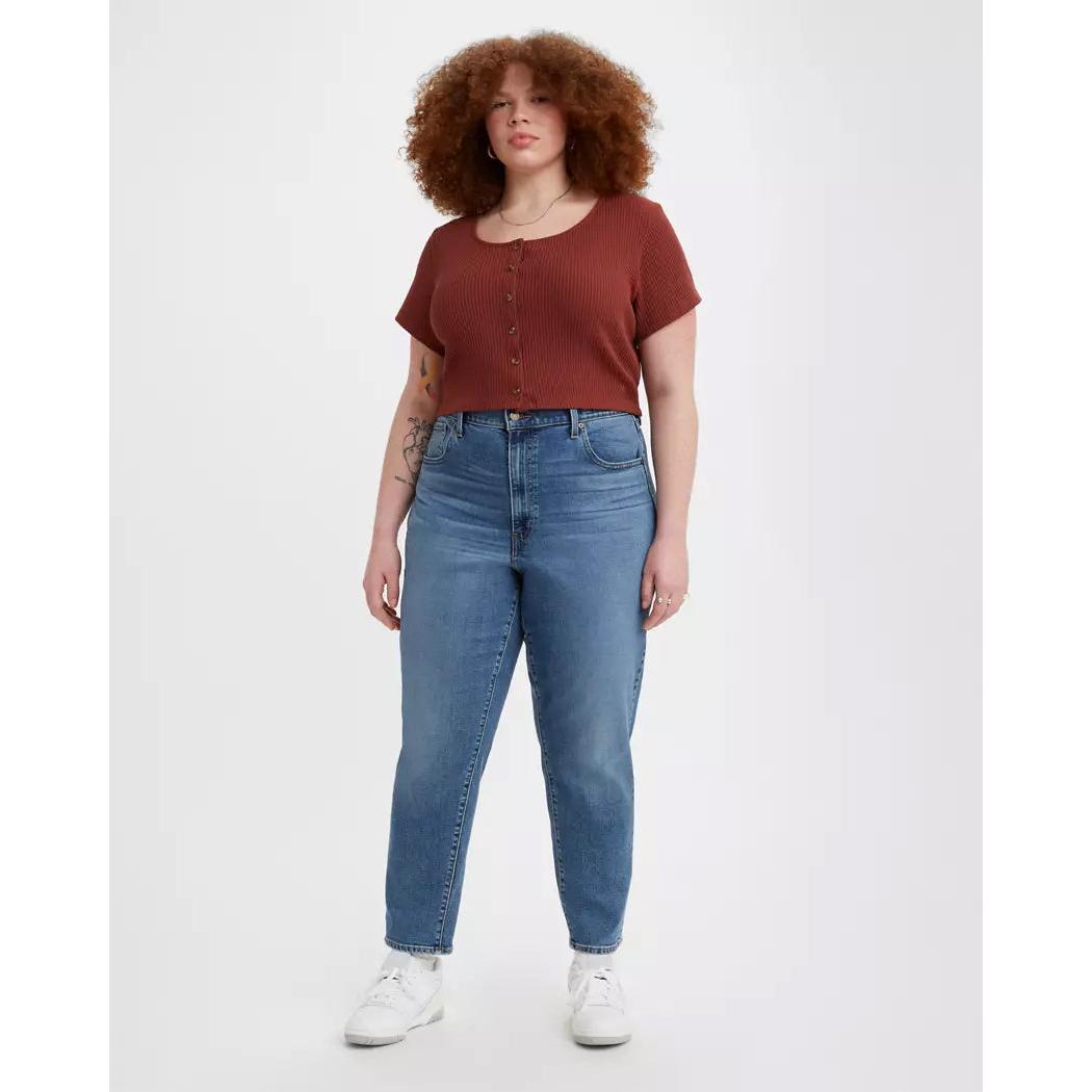Jean Mom Taille Haute Levi's Bleu