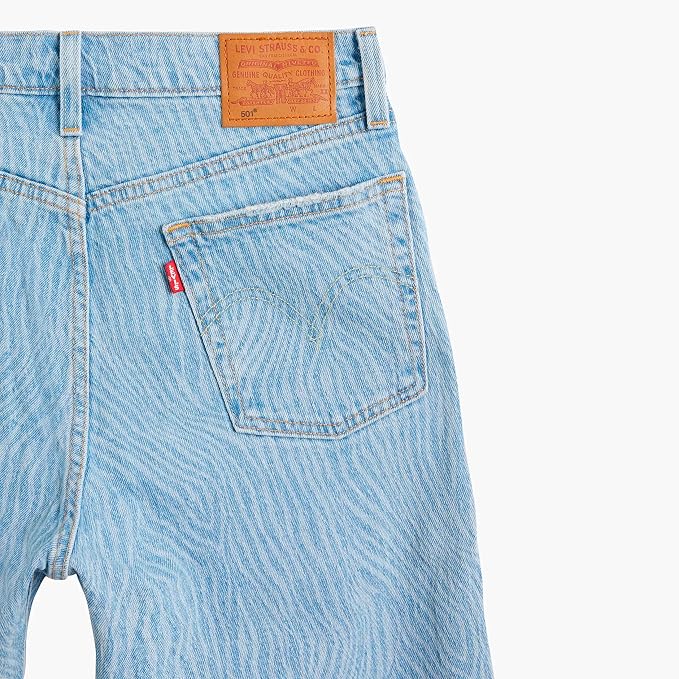 Levi’S Premium 501 Original Cropped Blue Pattern 36200 0244