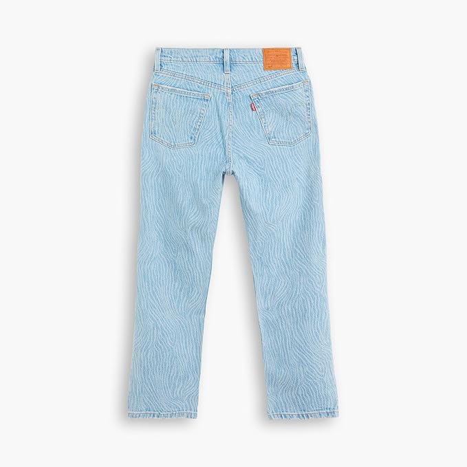 Levi’S Premium 501 Original Cropped Blue Pattern 36200 0244