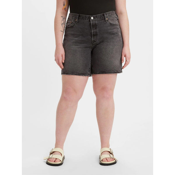 Levi's 501 '90s Black Mid-Rise Denim Shorts