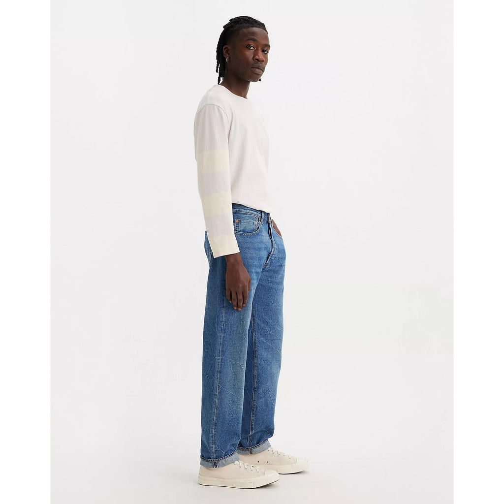 Jean Droit Taille Mi-Haute Levi's 501 1980 Bleu