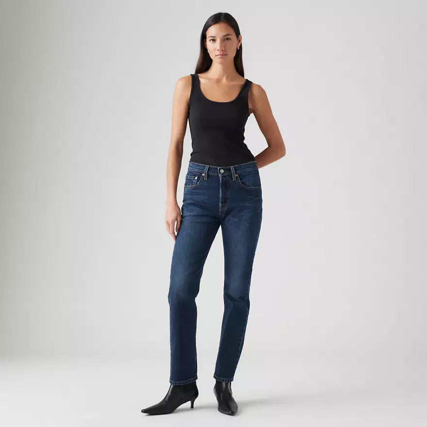 Jean Droit Taille Mi-Haute Levi's 501 Bleu
