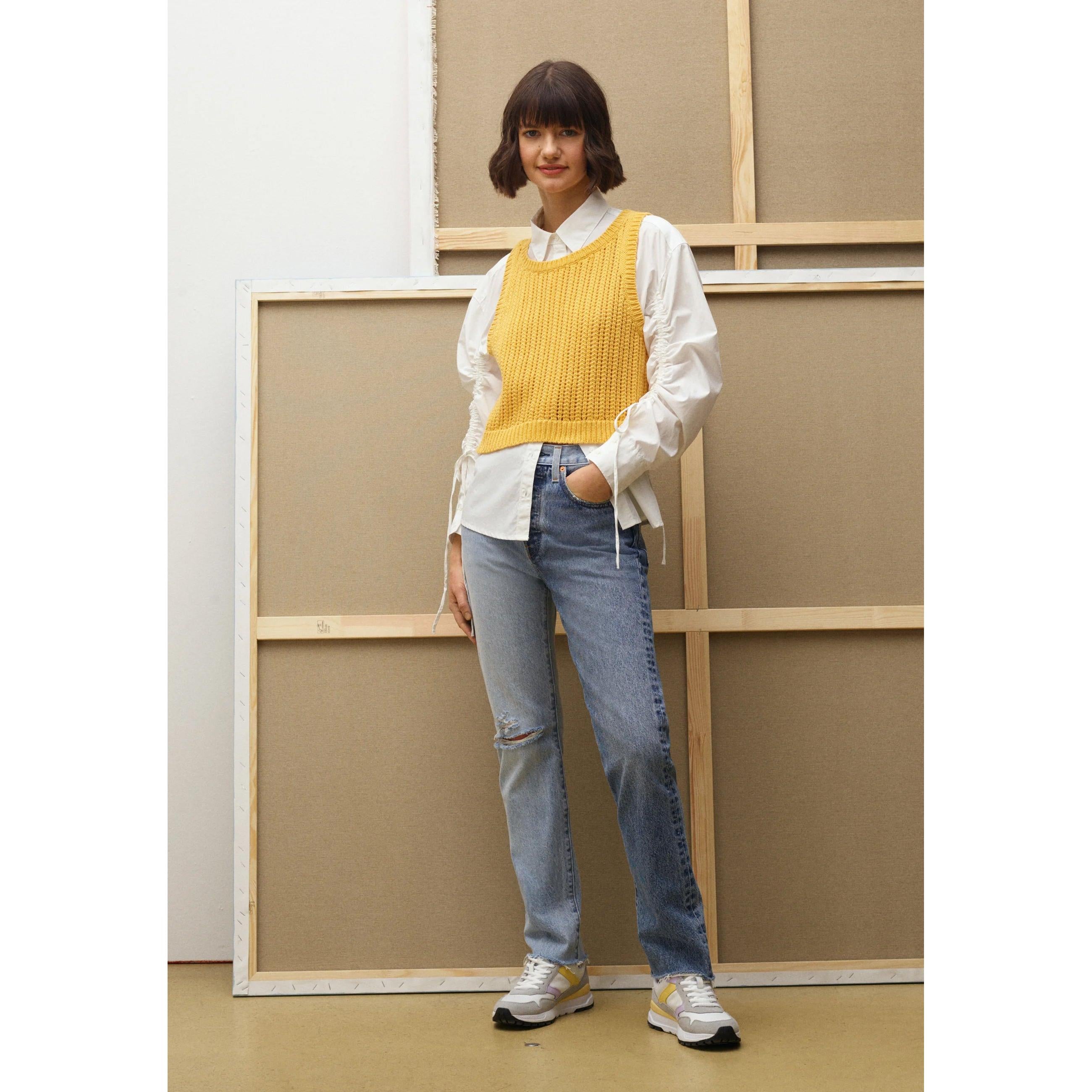 Jean Droit Taille Mi-Haute Levi's 501 Bleu