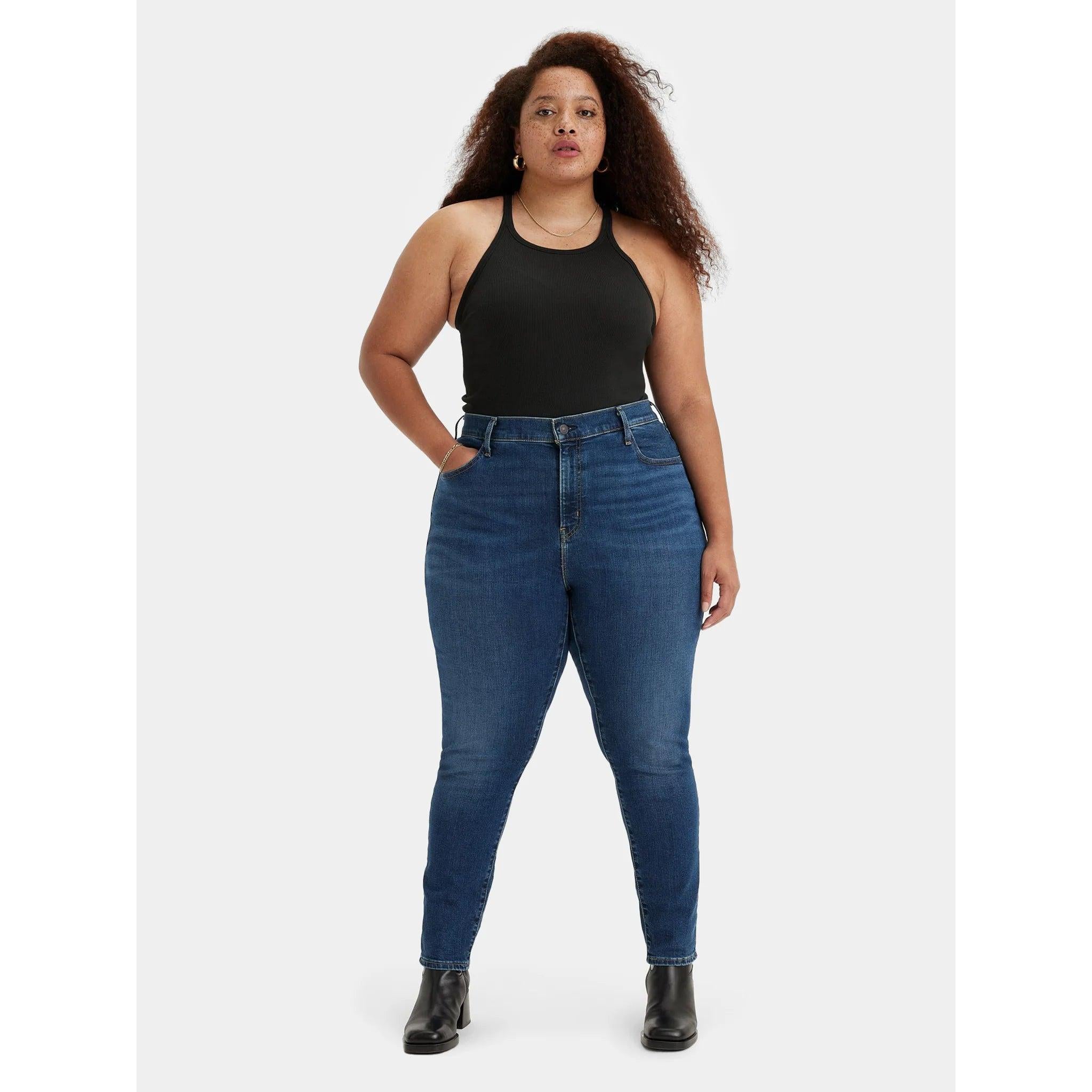 Jean Skinny Taille Haute Levi's 721 Bleu