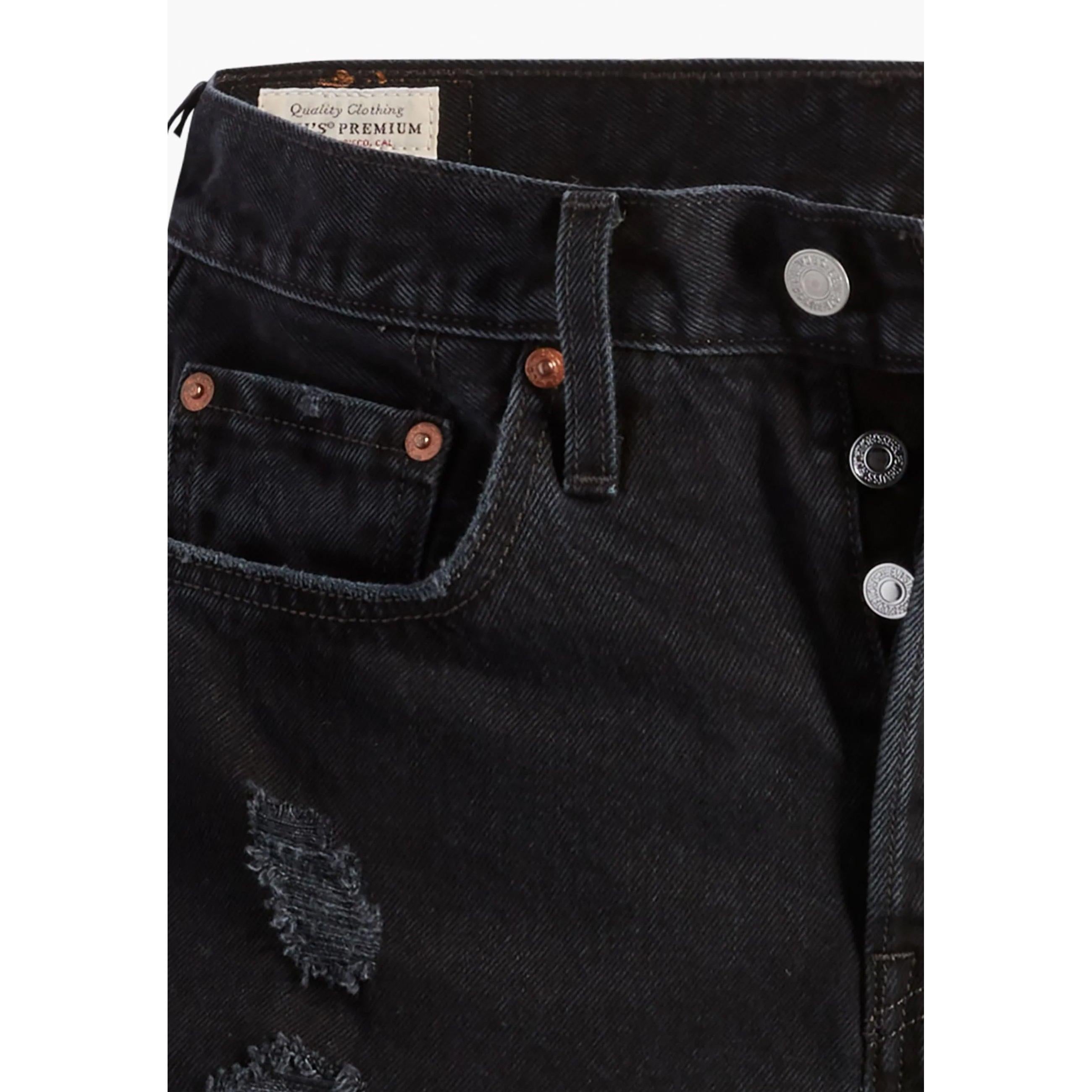 Levi's 501 High-Waisted Black Denim Shorts