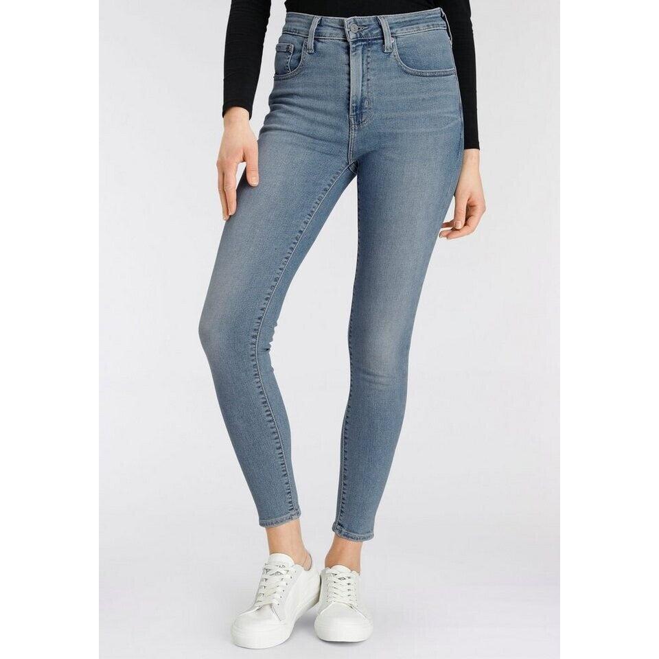 Jean Skinny Taille Haute Levi's 721 Bleu Clair