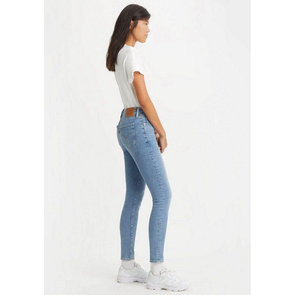 Jean Skinny Taille Haute Levi's 721 Bleu Clair