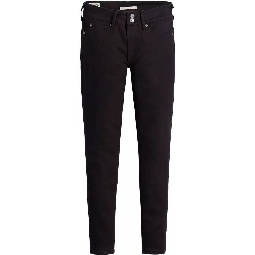 Jean Skinny Taille Mi-Haute Levi's 711 Double Button Noir